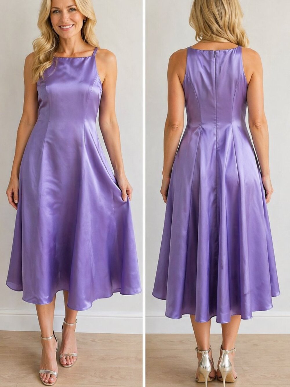 Betsy & Adam Lilac Women's Gown Dress